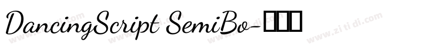 DancingScript SemiBo字体转换